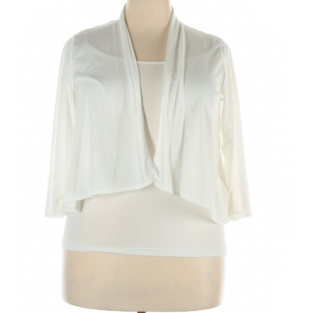 Michelle Lynn Cardigan | Size 2X | White